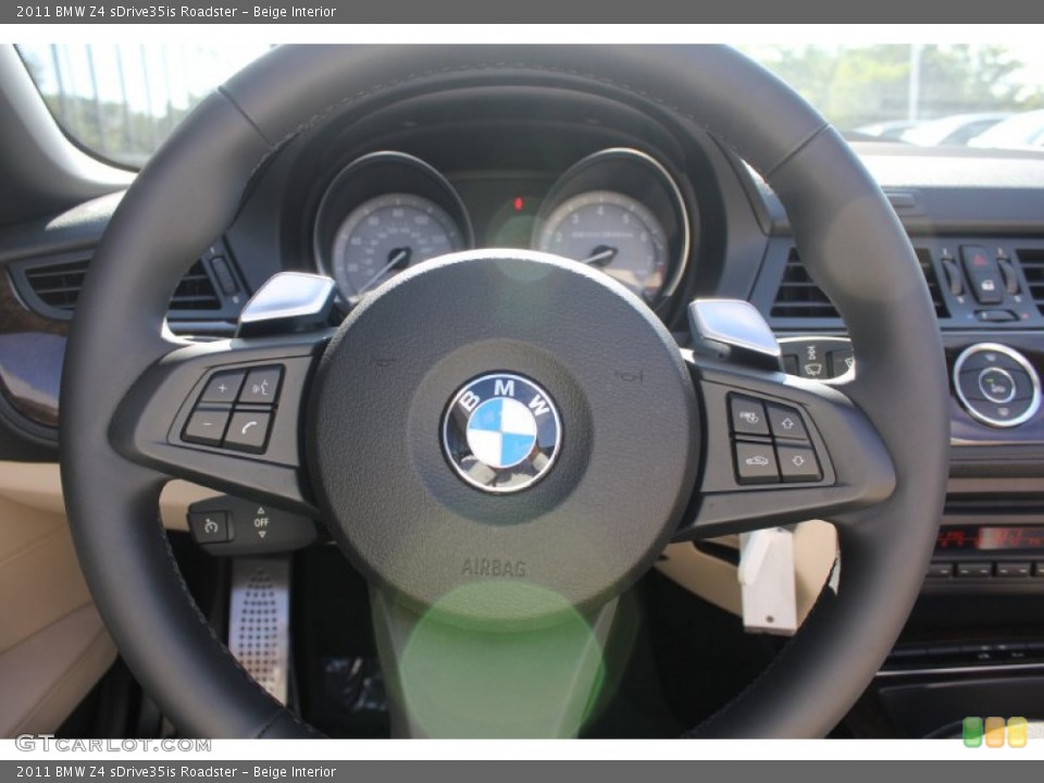 Beige Interior Steering Wheel for the 2011 BMW Z4 sDrive35is Roadster #52182946