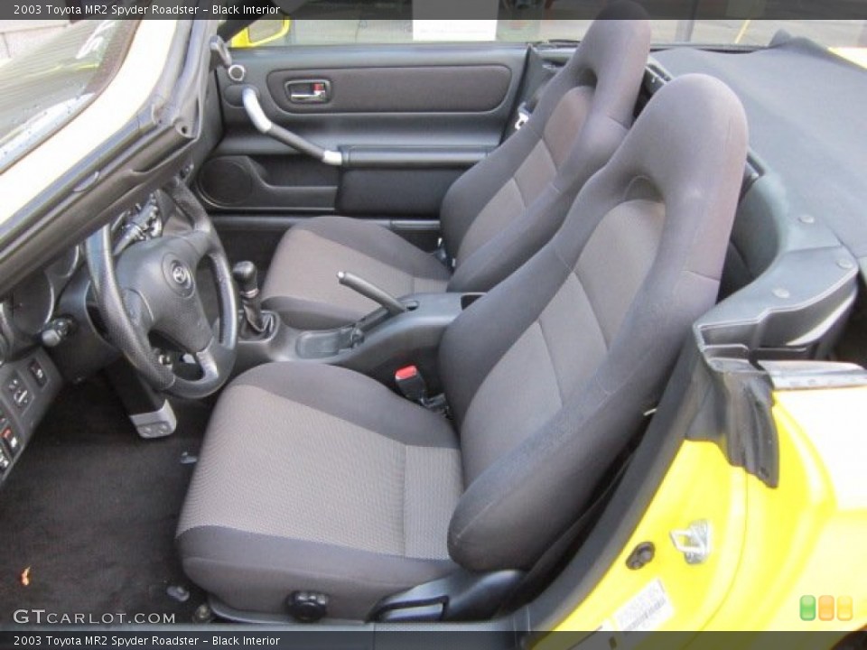 Black Interior Photo for the 2003 Toyota MR2 Spyder Roadster #52184365
