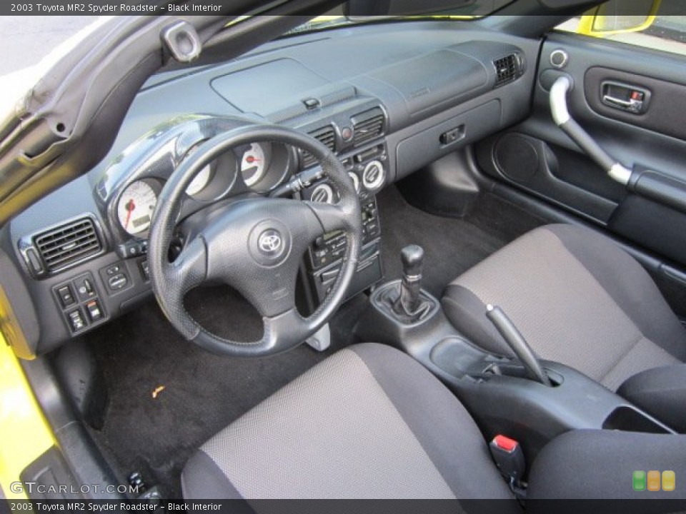 Black Interior Photo for the 2003 Toyota MR2 Spyder Roadster #52184371