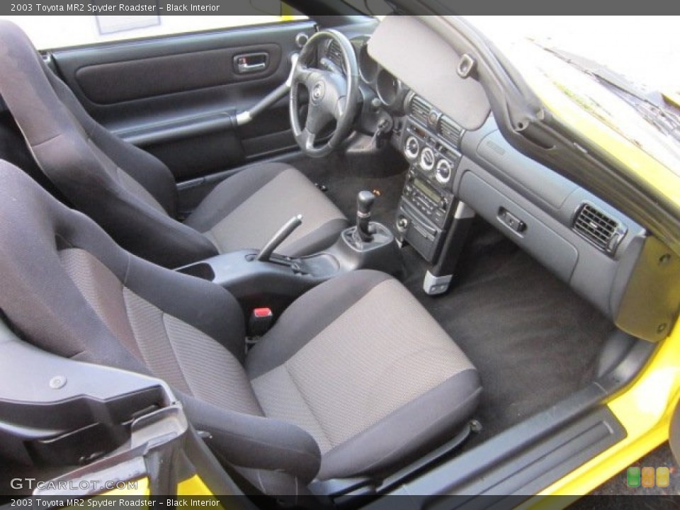 Black Interior Photo for the 2003 Toyota MR2 Spyder Roadster #52184407