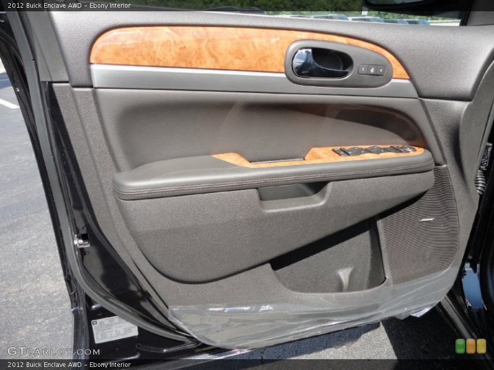 Ebony Interior Door Panel for the 2012 Buick Enclave AWD #52185916