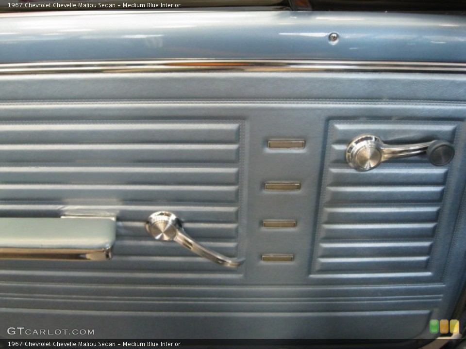 Medium Blue Interior Door Panel for the 1967 Chevrolet Chevelle Malibu Sedan #52186111
