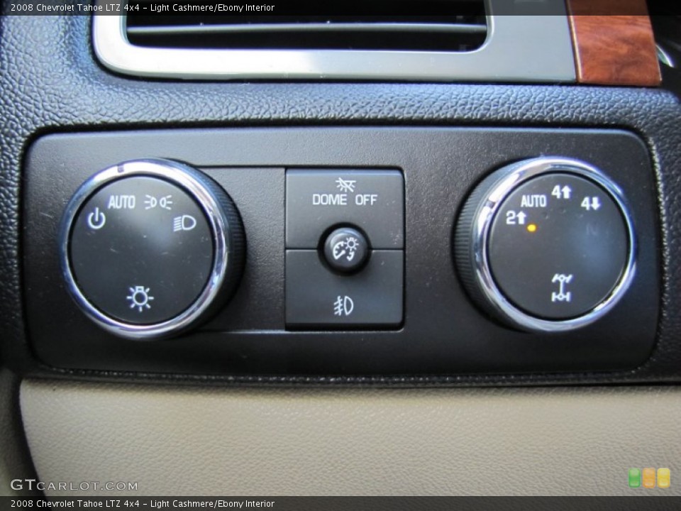 Light Cashmere/Ebony Interior Controls for the 2008 Chevrolet Tahoe LTZ 4x4 #52186495