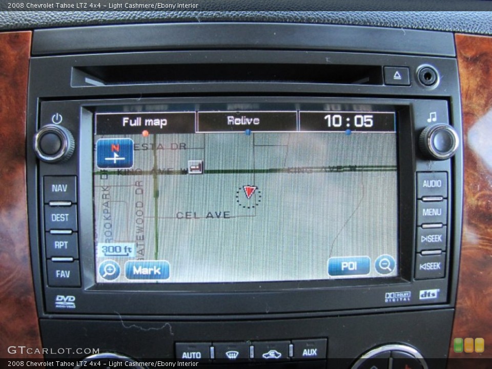 Light Cashmere/Ebony Interior Navigation for the 2008 Chevrolet Tahoe LTZ 4x4 #52186540