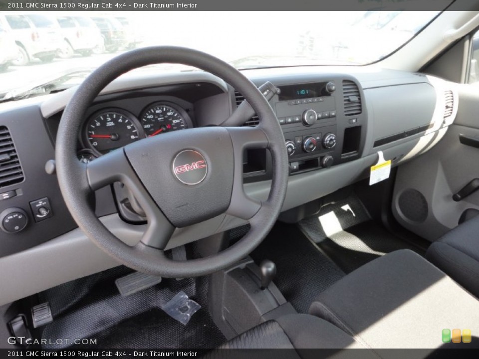 Dark Titanium Interior Dashboard for the 2011 GMC Sierra 1500 Regular Cab 4x4 #52187134