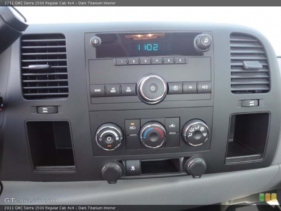 Dark Titanium Interior Controls for the 2011 GMC Sierra 1500 Regular Cab 4x4 #52187218