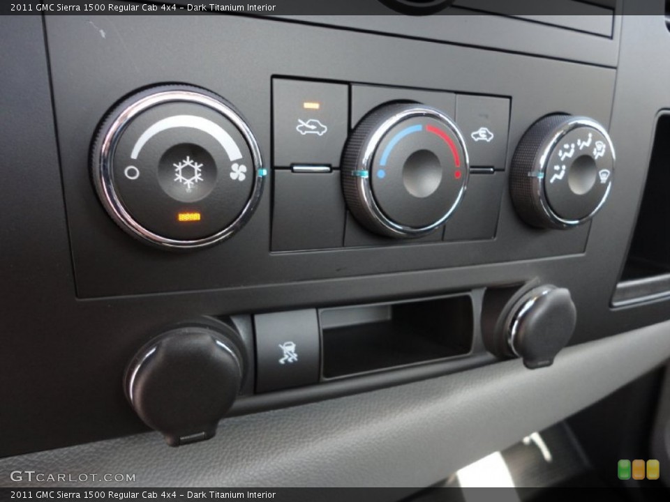 Dark Titanium Interior Controls for the 2011 GMC Sierra 1500 Regular Cab 4x4 #52187254
