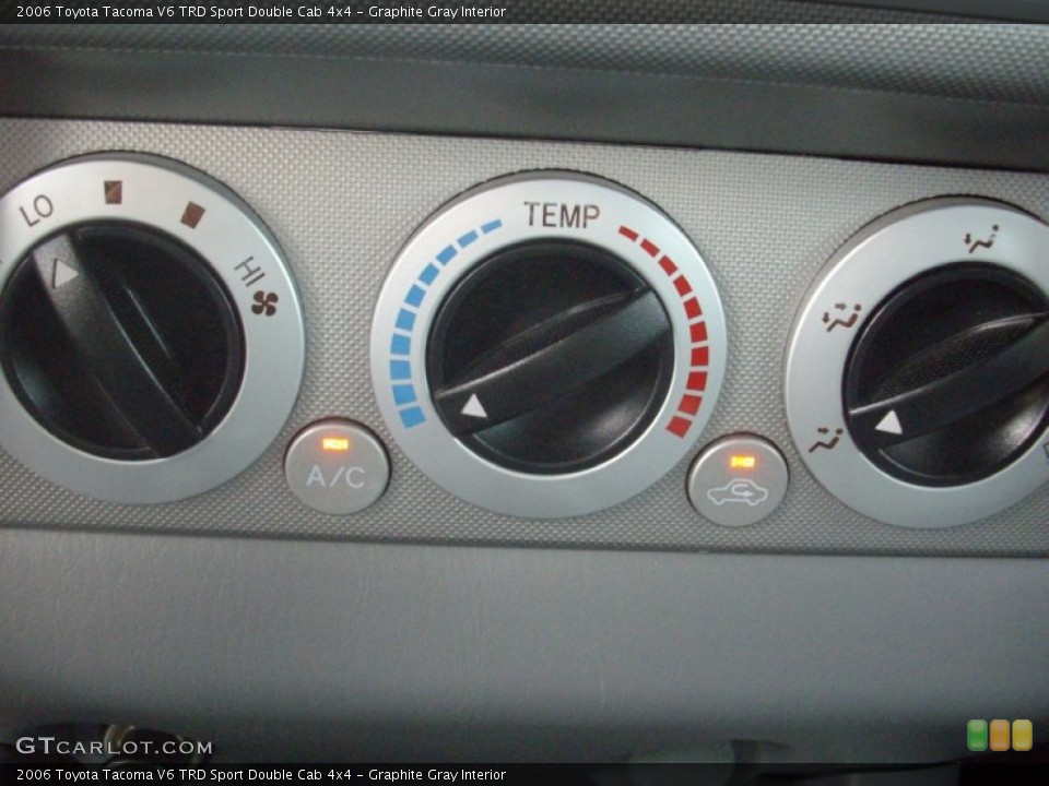 Graphite Gray Interior Controls for the 2006 Toyota Tacoma V6 TRD Sport Double Cab 4x4 #52189606