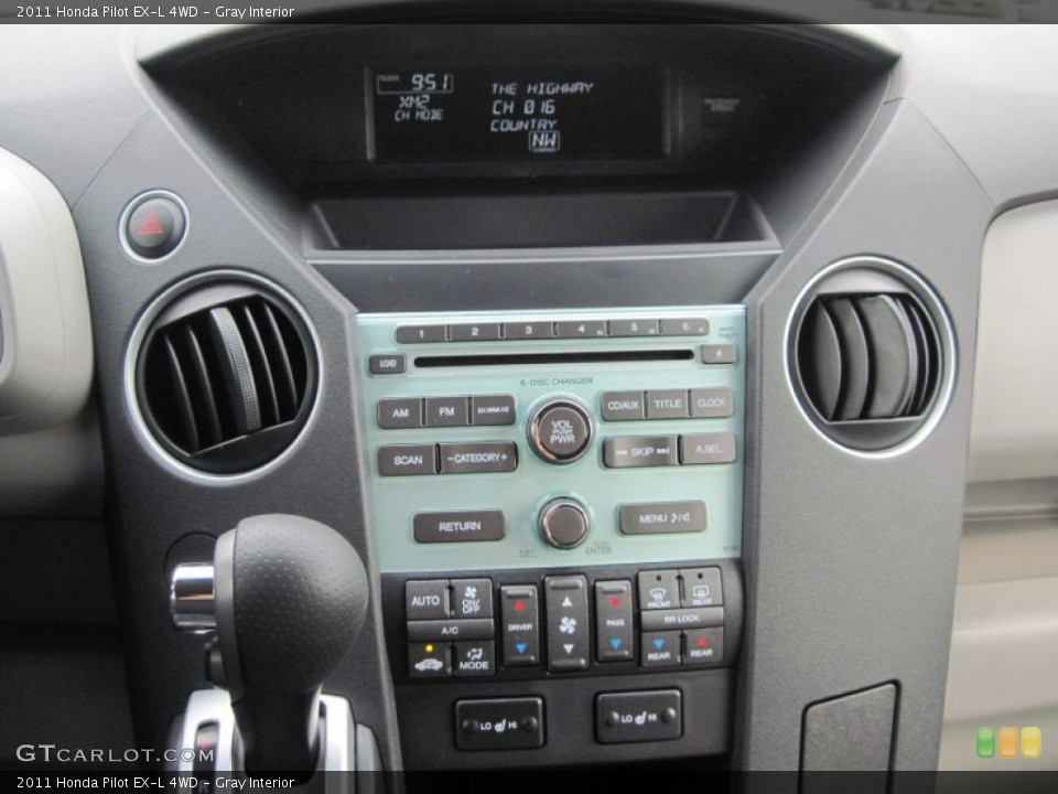 Gray Interior Controls for the 2011 Honda Pilot EX-L 4WD #52189750