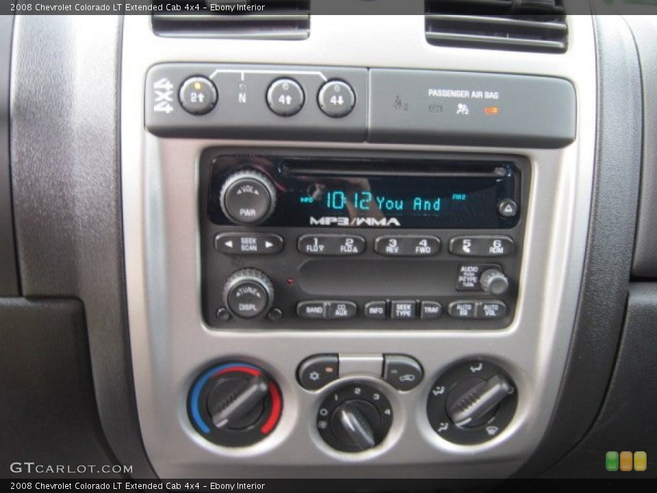 Ebony Interior Controls for the 2008 Chevrolet Colorado LT Extended Cab 4x4 #52190563