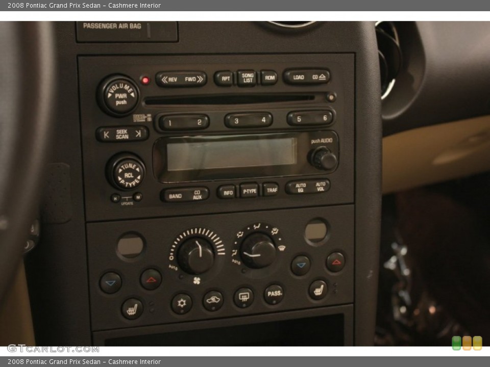 Cashmere Interior Controls for the 2008 Pontiac Grand Prix Sedan #52190740