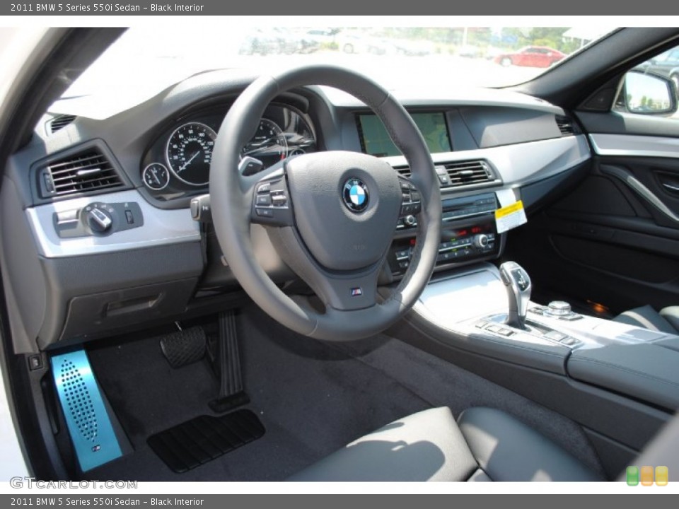 Black Interior Dashboard for the 2011 BMW 5 Series 550i Sedan #52193896