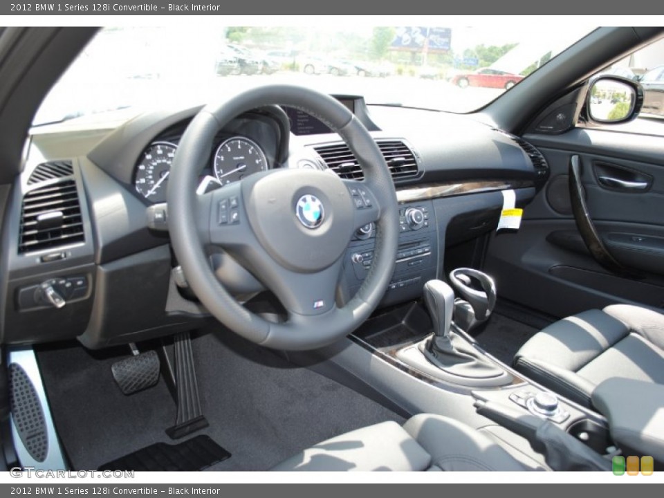 Black Interior Dashboard for the 2012 BMW 1 Series 128i Convertible #52194490