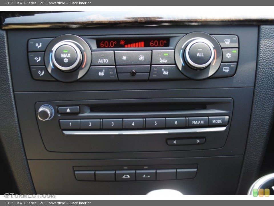 Black Interior Controls for the 2012 BMW 1 Series 128i Convertible #52194556