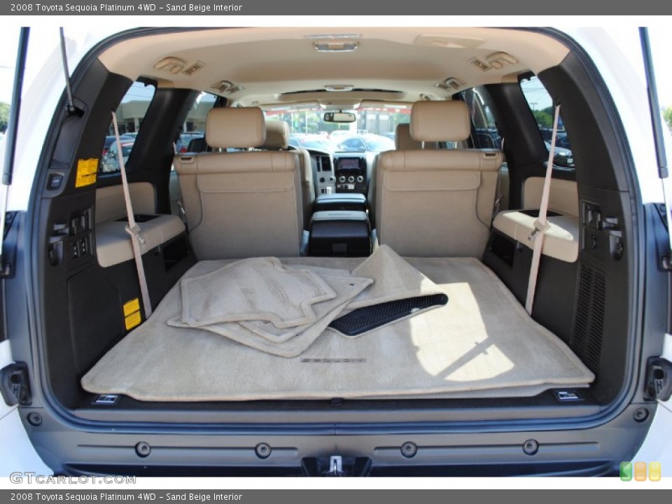 Sand Beige Interior Trunk for the 2008 Toyota Sequoia Platinum 4WD #52195159