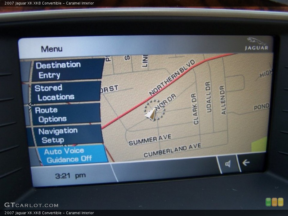 Caramel Interior Navigation for the 2007 Jaguar XK XK8 Convertible #52195549