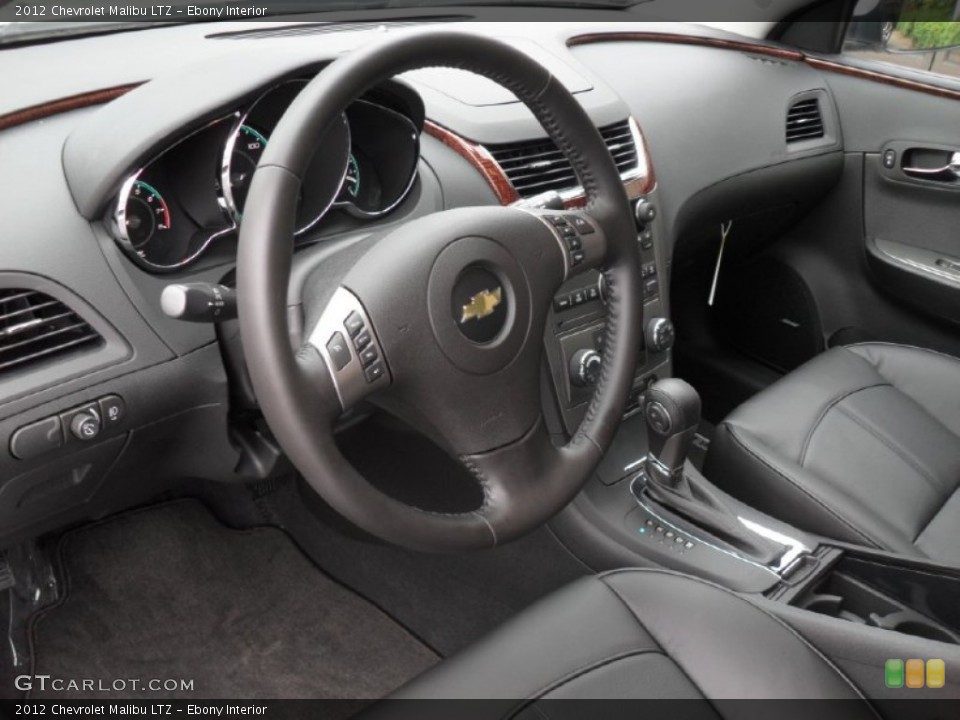 Ebony Interior Prime Interior for the 2012 Chevrolet Malibu LTZ #52197253