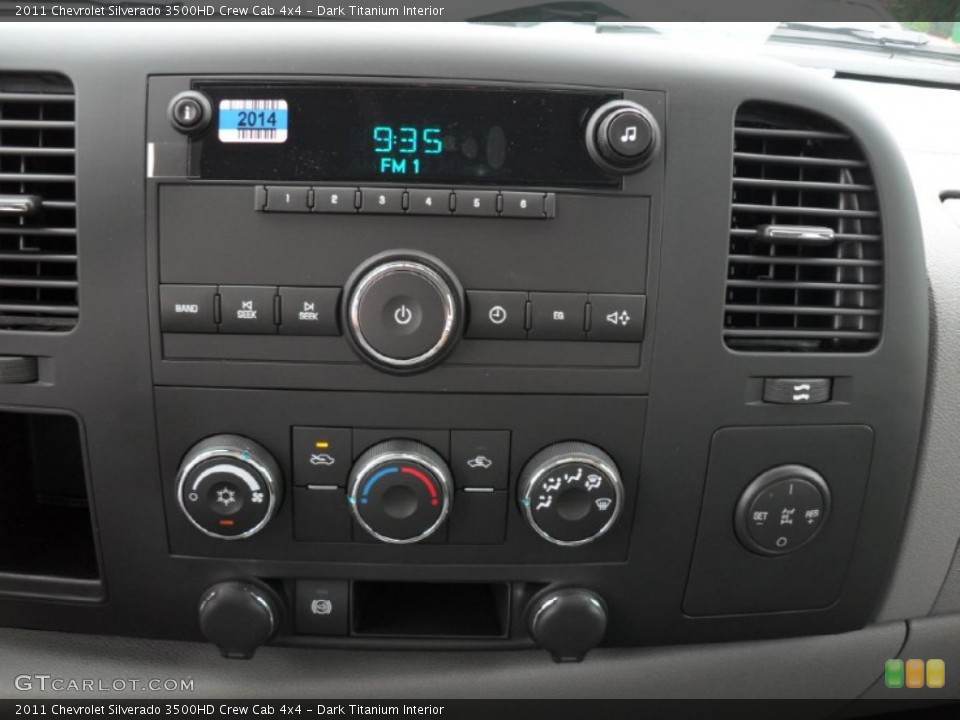 Dark Titanium Interior Controls for the 2011 Chevrolet Silverado 3500HD Crew Cab 4x4 #52197340