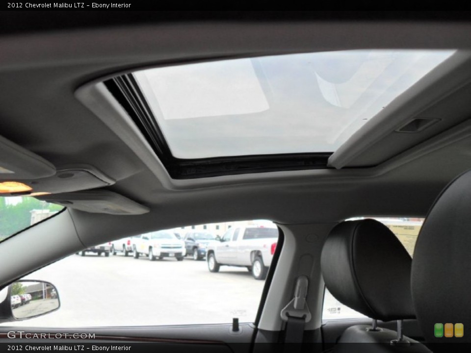Ebony Interior Sunroof for the 2012 Chevrolet Malibu LTZ #52197673