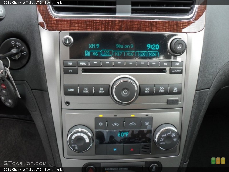 Ebony Interior Controls for the 2012 Chevrolet Malibu LTZ #52197682