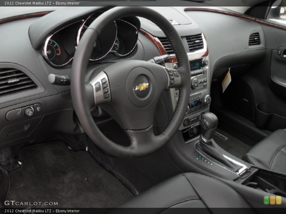Ebony Interior Prime Interior for the 2012 Chevrolet Malibu LTZ #52197769