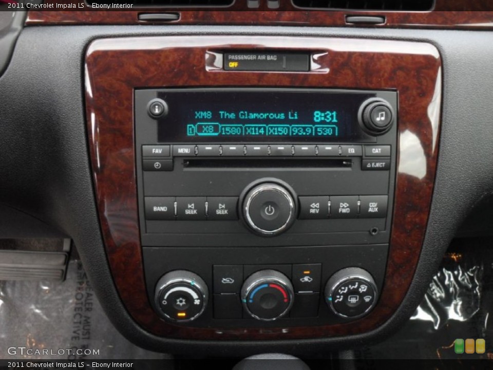 Ebony Interior Controls for the 2011 Chevrolet Impala LS #52198573