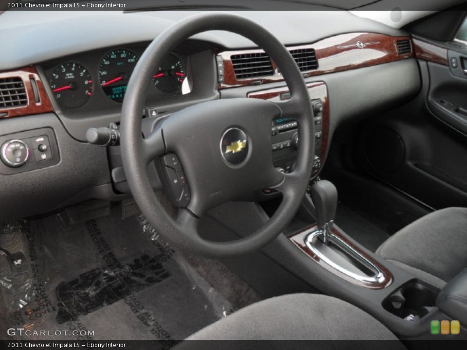 Ebony Interior Prime Interior for the 2011 Chevrolet Impala LS #52198645