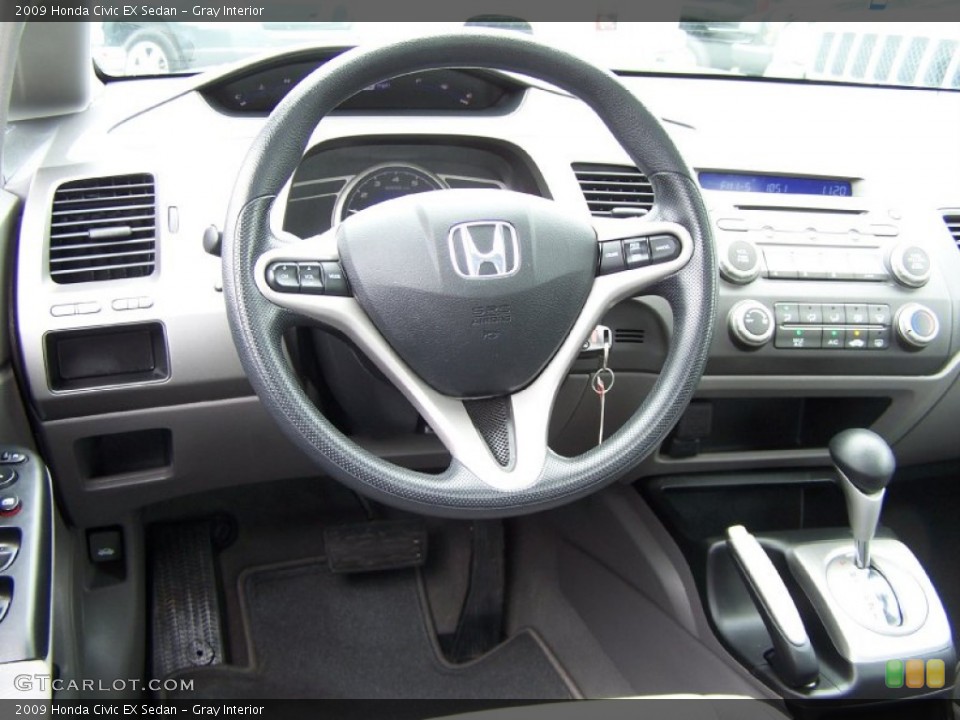 Gray Interior Dashboard for the 2009 Honda Civic EX Sedan #52199734