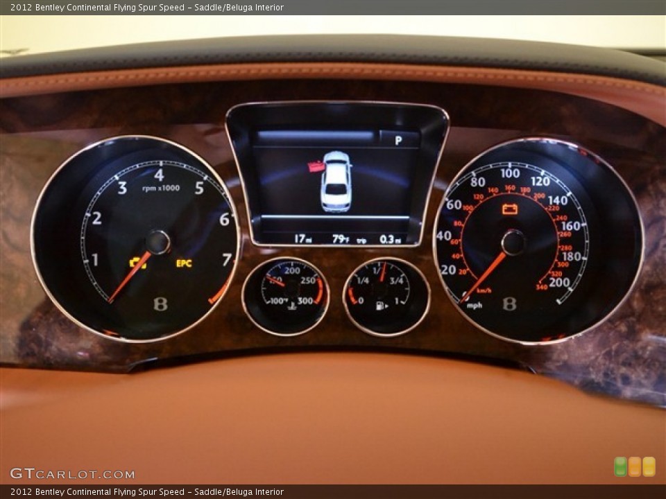 Saddle/Beluga Interior Gauges for the 2012 Bentley Continental Flying Spur Speed #52201561