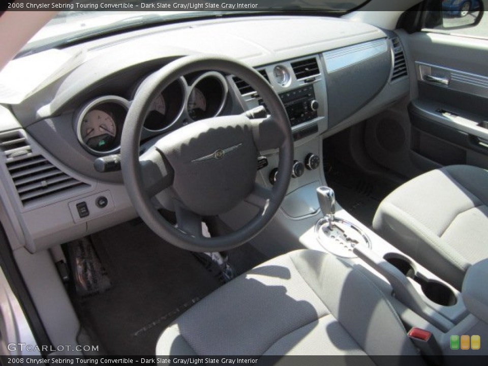 Dark Slate Gray/Light Slate Gray Interior Prime Interior for the 2008 Chrysler Sebring Touring Convertible #52201573