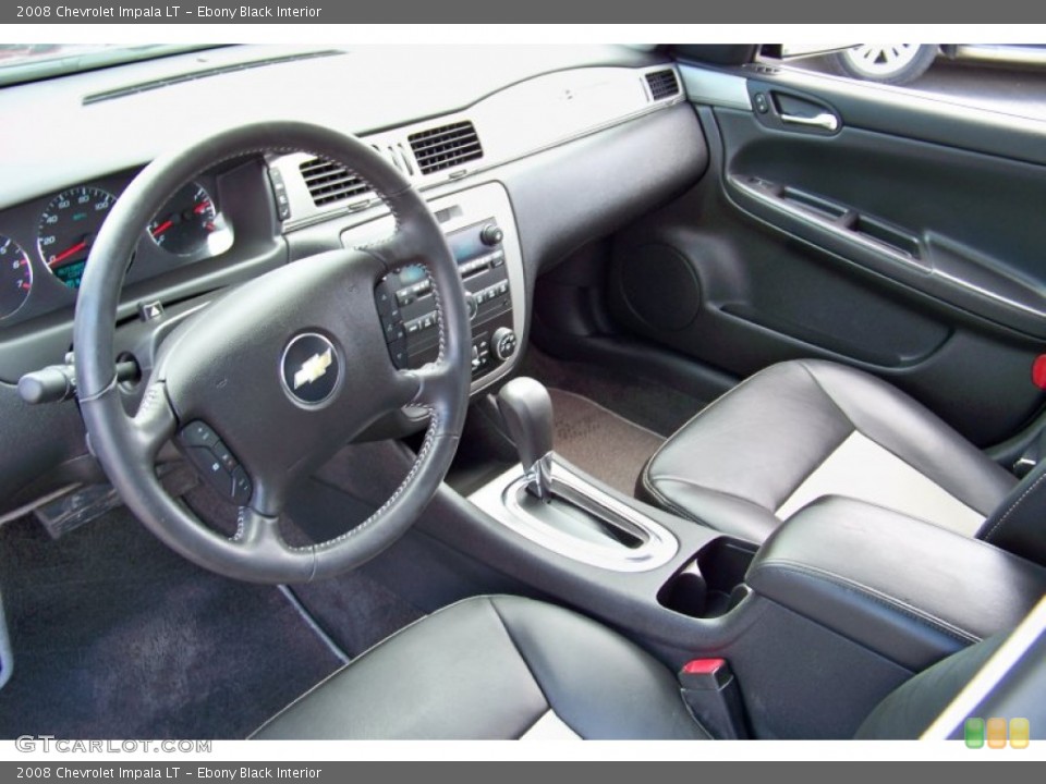 Ebony Black Interior Prime Interior for the 2008 Chevrolet Impala LT #52201609