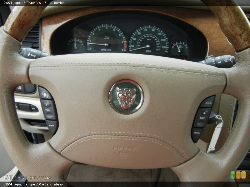 Sand Interior Steering Wheel for the 2004 Jaguar S-Type 3.0 #52201642