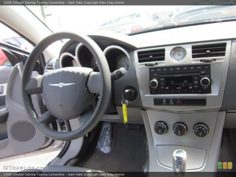 Dark Slate Gray/Light Slate Gray Interior Dashboard for the 2008 Chrysler Sebring Touring Convertible #52201645