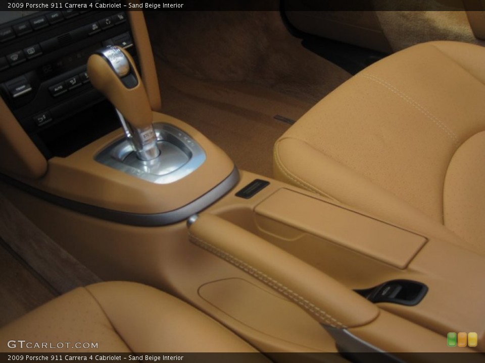 Sand Beige Interior Transmission for the 2009 Porsche 911 Carrera 4 Cabriolet #52202128