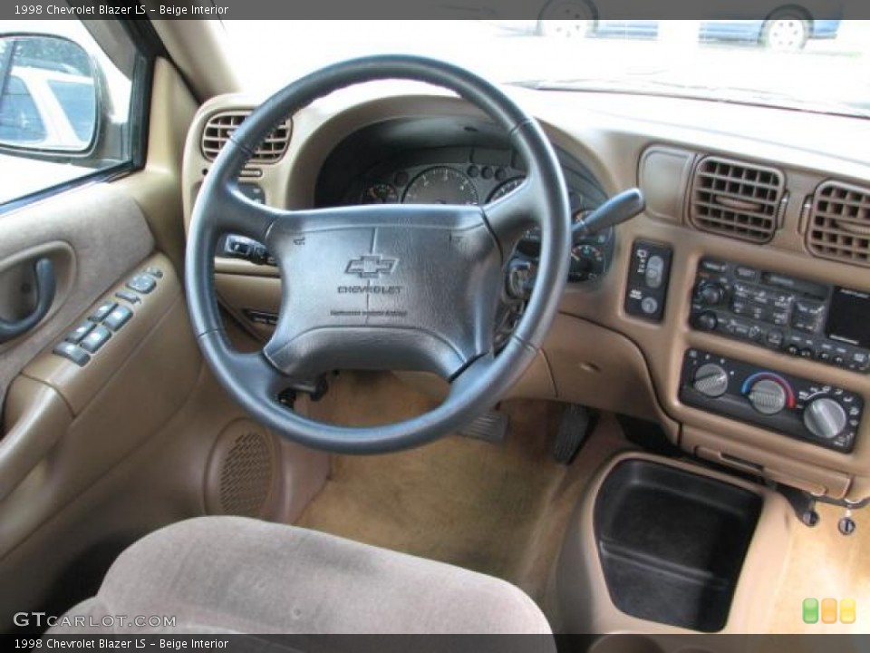 Beige Interior Dashboard for the 1998 Chevrolet Blazer LS #52202242
