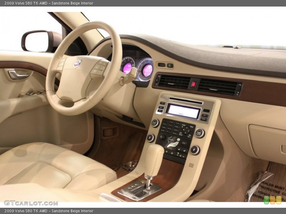 Sandstone Beige Interior Photo for the 2009 Volvo S80 T6 AWD #52205497