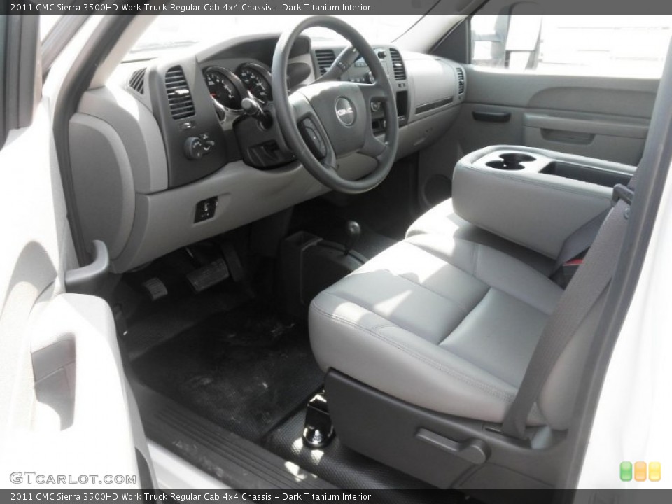Dark Titanium Interior Photo for the 2011 GMC Sierra 3500HD Work Truck Regular Cab 4x4 Chassis #52208230