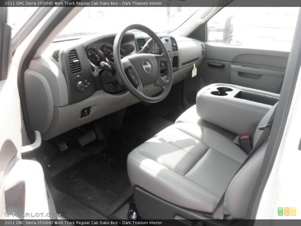 Dark Titanium Interior Photo for the 2011 GMC Sierra 3500HD Work Truck Regular Cab Stake Bed #52209418