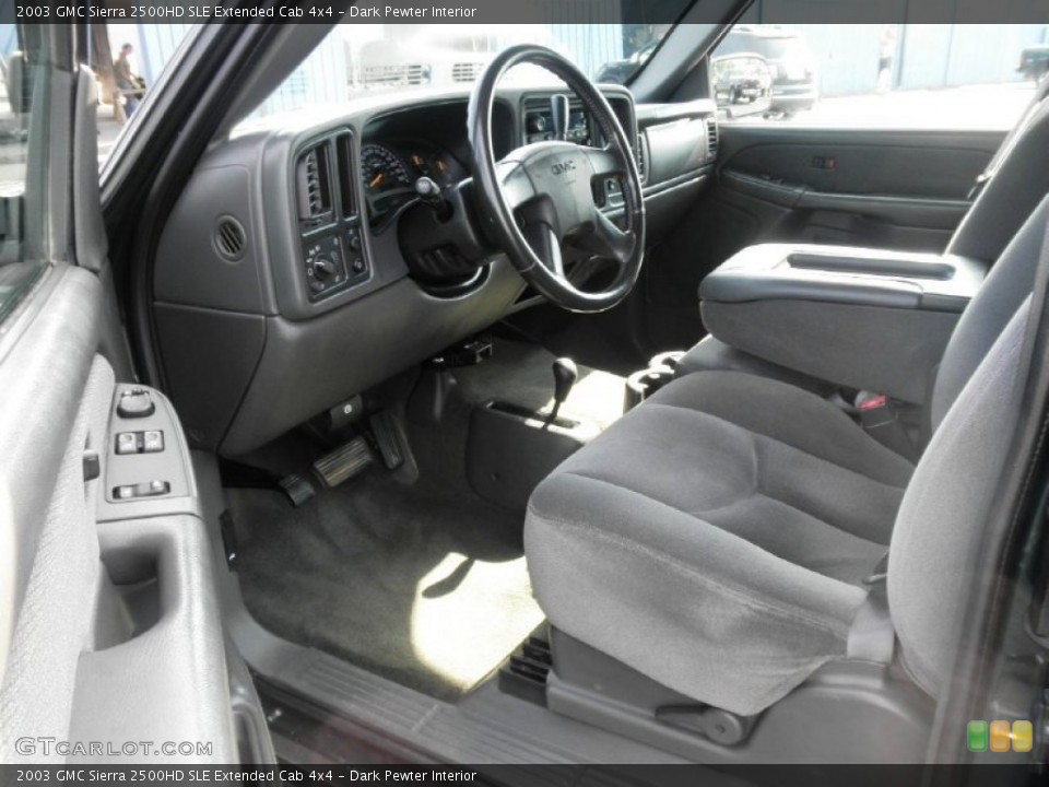 Dark Pewter Interior Photo for the 2003 GMC Sierra 2500HD SLE Extended Cab 4x4 #52209688