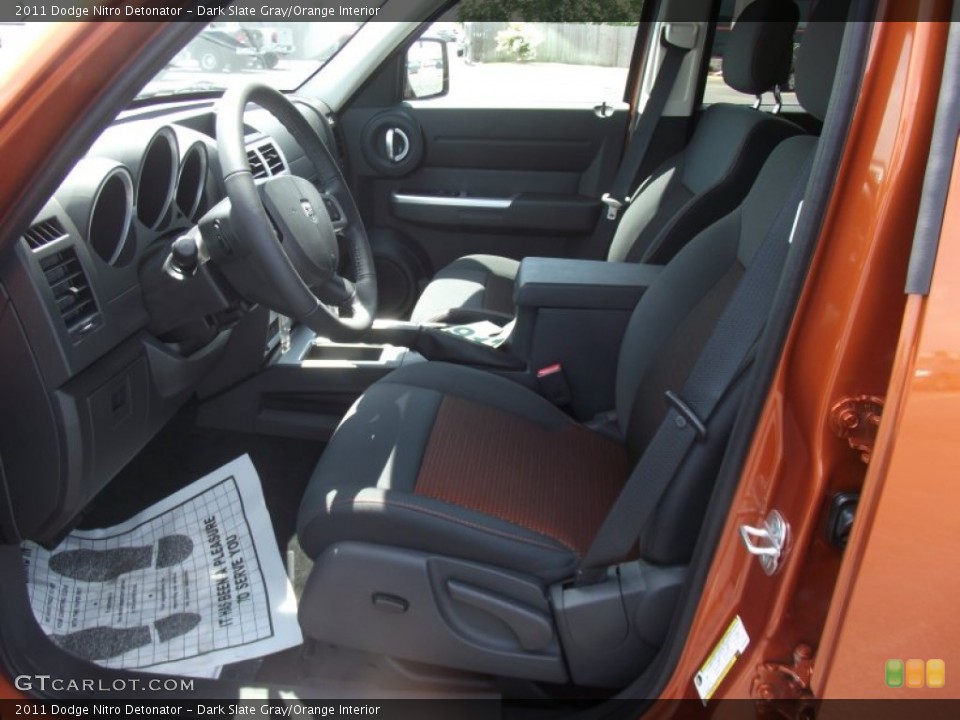 Dark Slate Gray/Orange Interior Photo for the 2011 Dodge Nitro Detonator #52211068
