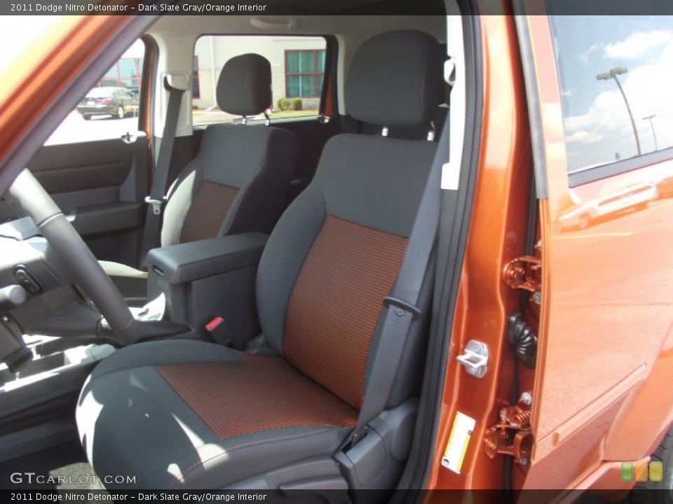 Dark Slate Gray/Orange Interior Photo for the 2011 Dodge Nitro Detonator #52211095