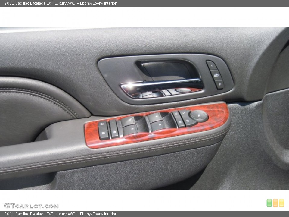 Ebony/Ebony Interior Controls for the 2011 Cadillac Escalade EXT Luxury AWD #52211710