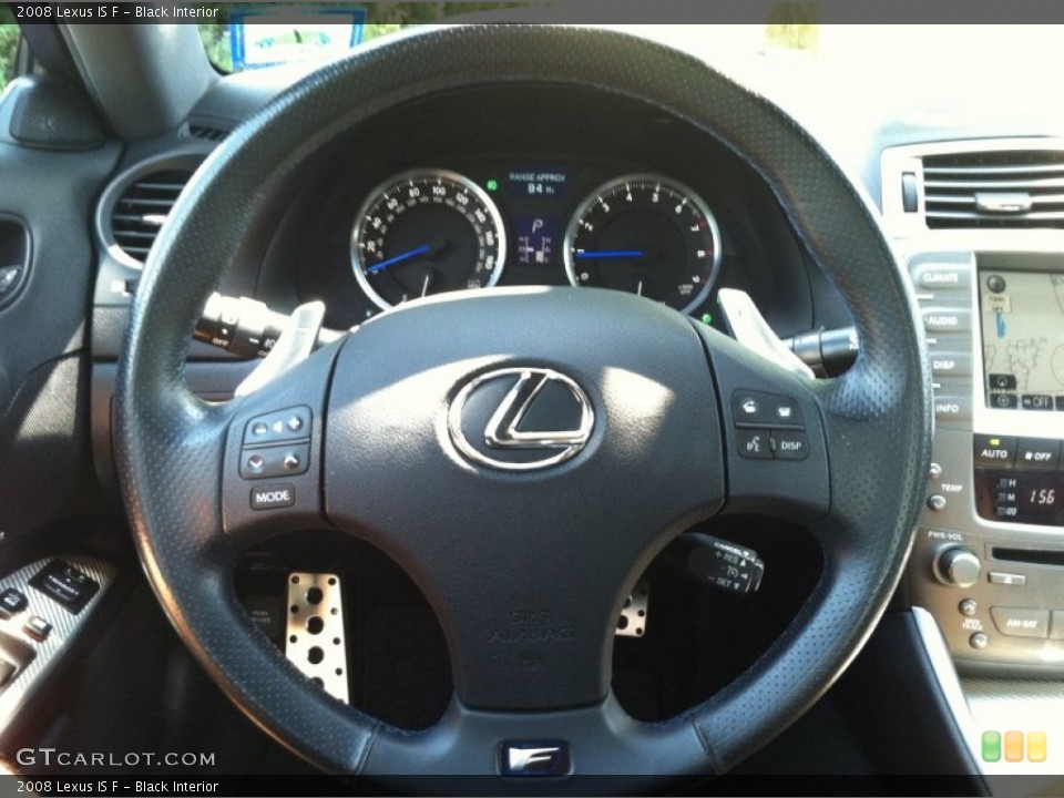 Black Interior Steering Wheel for the 2008 Lexus IS F #52212799