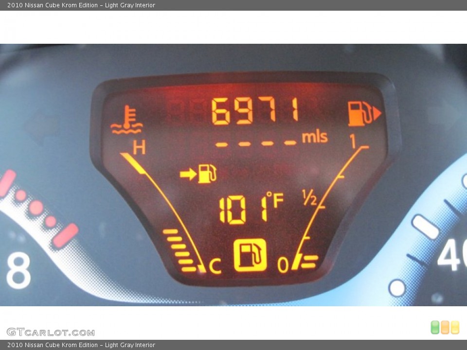 Light Gray Interior Gauges for the 2010 Nissan Cube Krom Edition #52213612