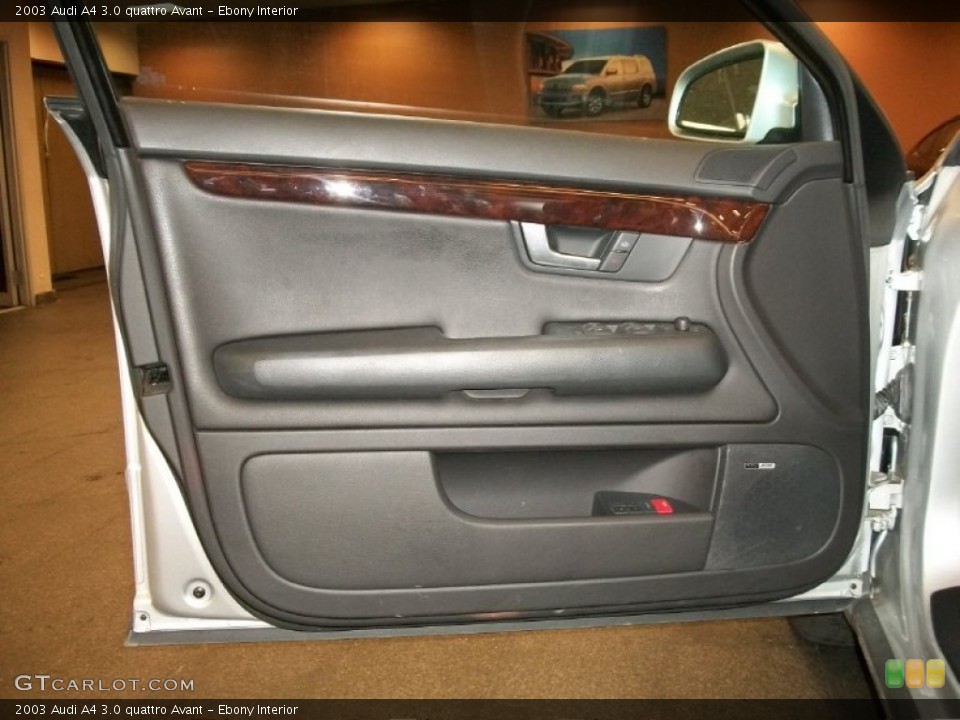 Ebony Interior Door Panel for the 2003 Audi A4 3.0 quattro Avant #52216534