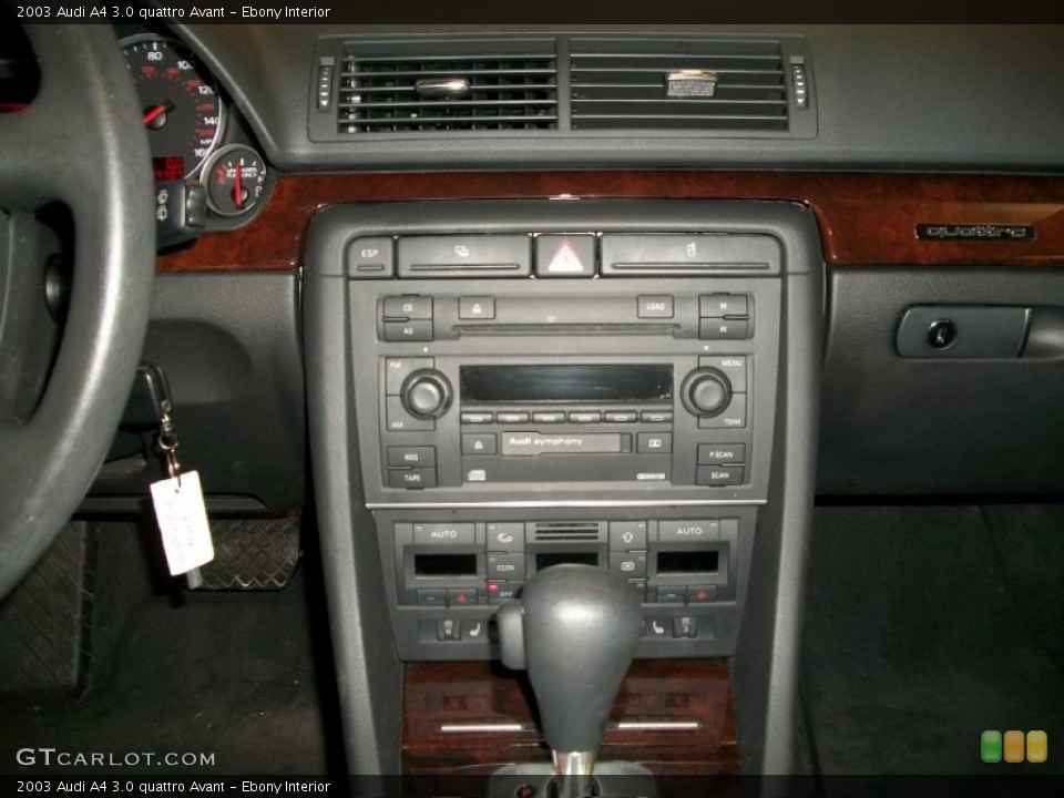Ebony Interior Controls for the 2003 Audi A4 3.0 quattro Avant #52216627