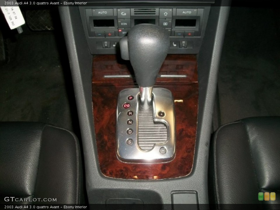Ebony Interior Transmission for the 2003 Audi A4 3.0 quattro Avant #52216639