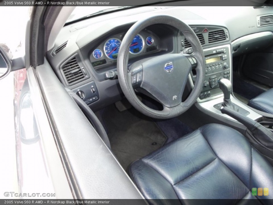 R Nordkap Black/Blue Metallic Interior Photo for the 2005 Volvo S60 R AWD #52217503