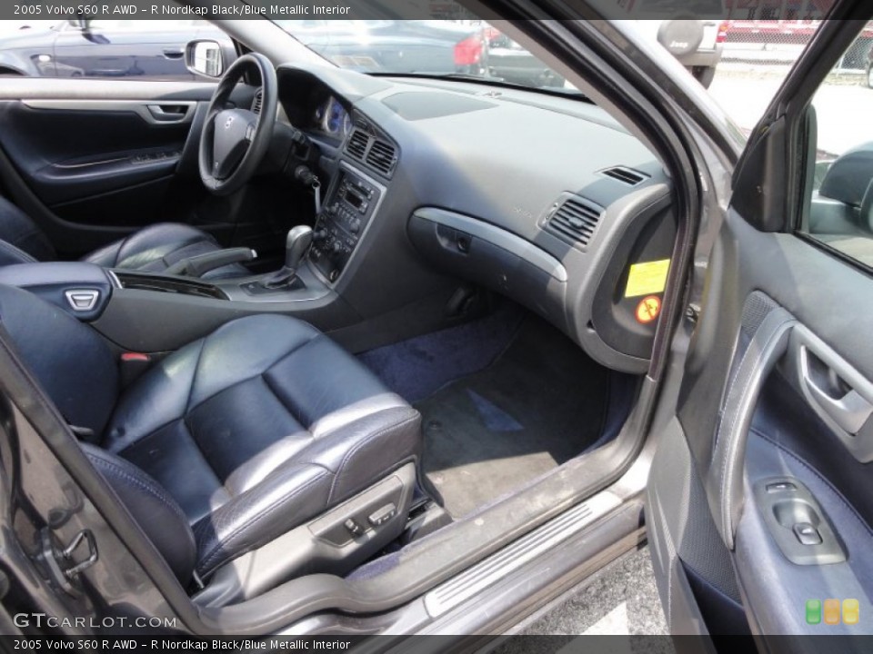 R Nordkap Black/Blue Metallic Interior Photo for the 2005 Volvo S60 R AWD #52217599