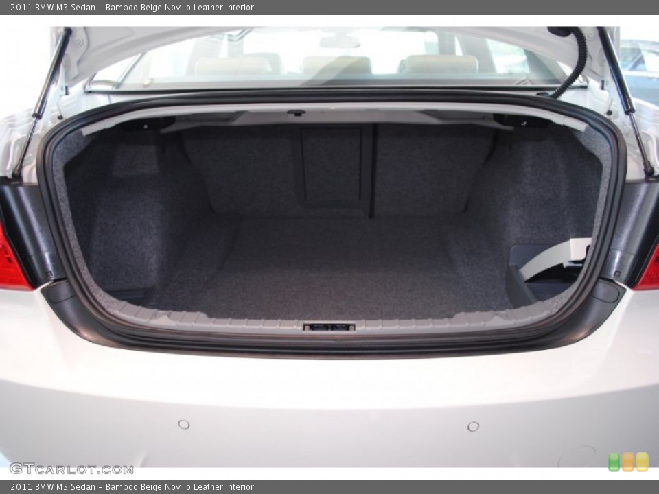 Bamboo Beige Novillo Leather Interior Trunk for the 2011 BMW M3 Sedan #52217656